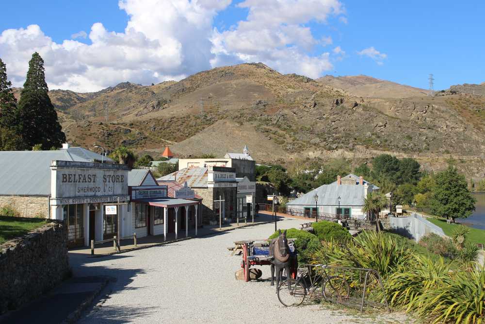 Cromwell Town in New Zealand