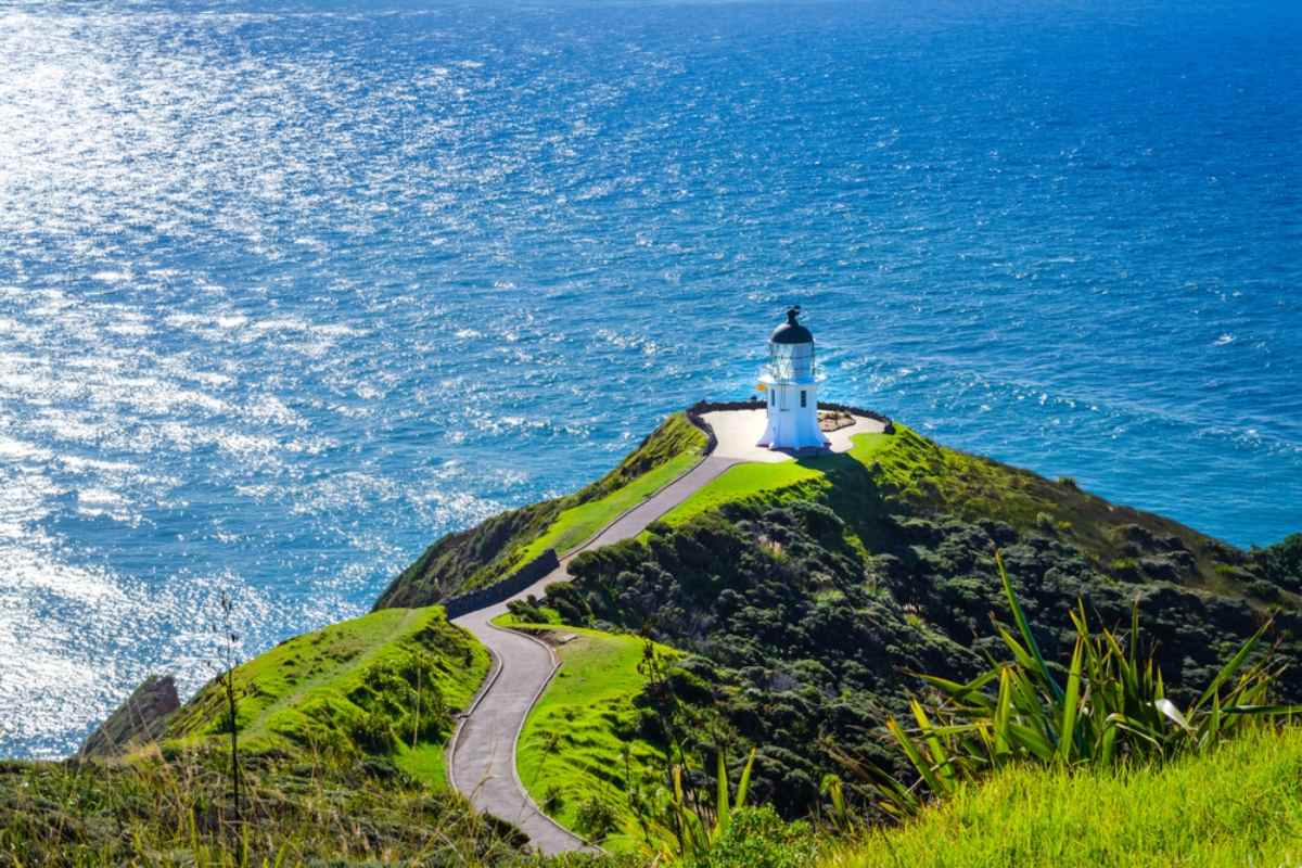 White lighthouse at Cape Reinga
