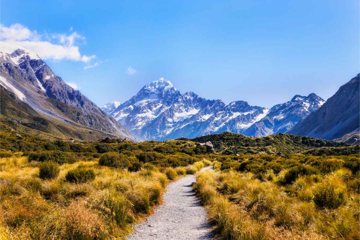 Impressive rugged landscape of New Zealand